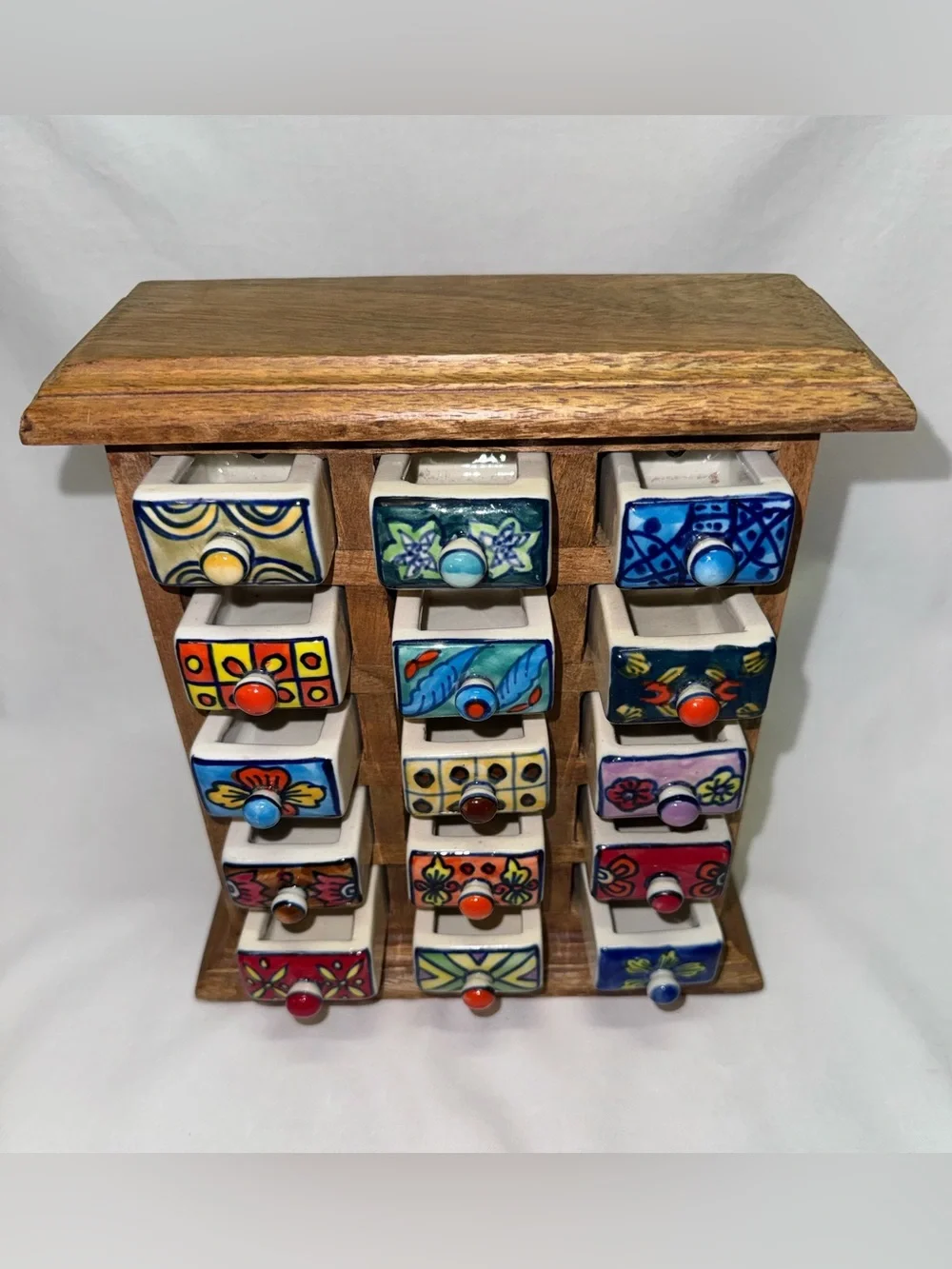 Natural Mango Wood Spice Masala Box